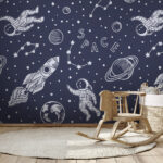 Fototapeta Karikatura astronauta