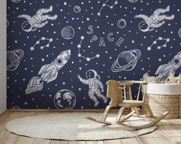 Karikatura astronauta Fototapeta Karikatura astronauta
