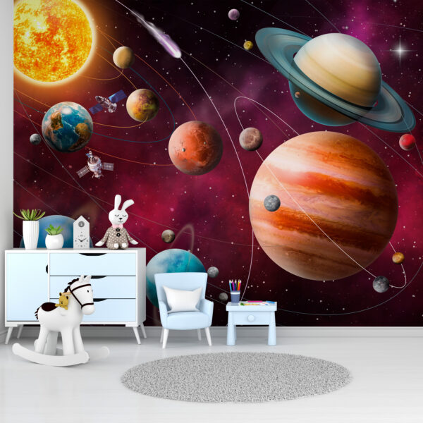 Modrá planeta ve vesmíru Fototapeta Modrá planeta ve vesmíru