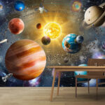 Fototapeta Planeta Země a Měsíc