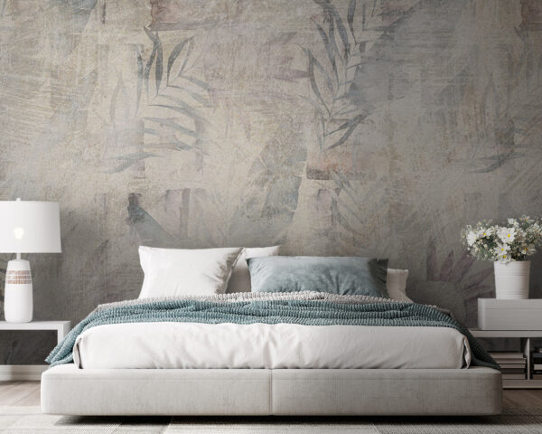 Abstraktní botanická textura s listy. Fototapeta Abstraktní botanická textura s listy.