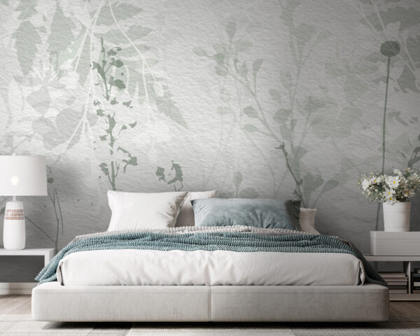 Fototapeta Elegantní listy na texturovaném pozadí