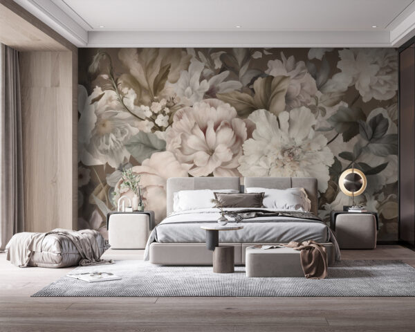 Elegantní květinový design s motýlem Fototapeta Elegantní květinový design s motýlem