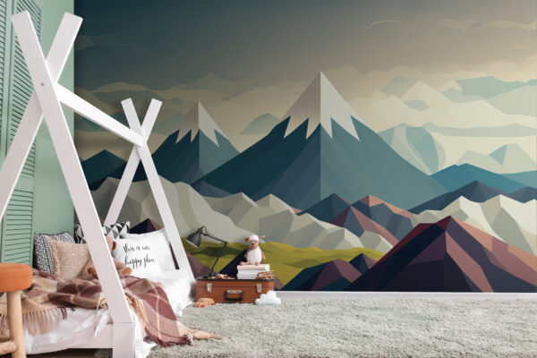 Fototapeta Hora se sněhem na vrcholu