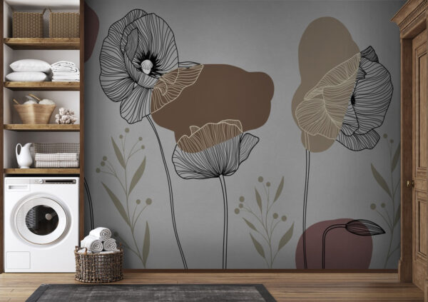 Fototapeta Kreslení květin a rostlin