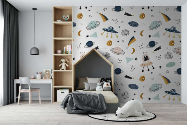 Fototapeta Vzor kreslených objektů