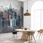 Fototapeta Ilustrace panoramatu New Yorku.