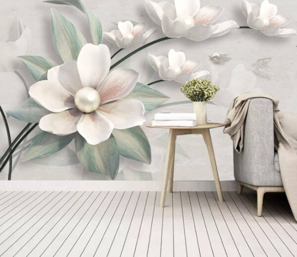 Jemné květy s měkkými odstíny Fototapeta Jemné květy s měkkými odstíny