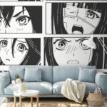 Fototapeta Karikatura ženského obličeje
