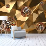 Fototapeta Vznášející se geometrické koule v harmonii