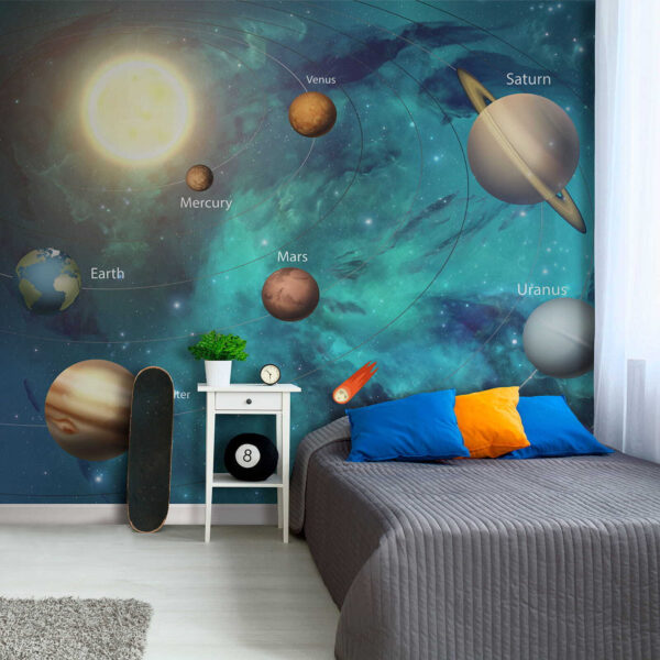 Modrá planeta ve vesmíru Fototapeta Modrá planeta ve vesmíru