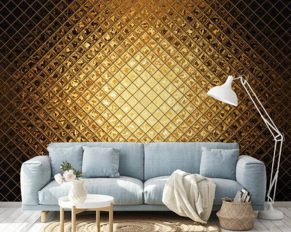 Lesklý geometrický vzor diamantů Fototapeta Lesklý geometrický vzor diamantů
