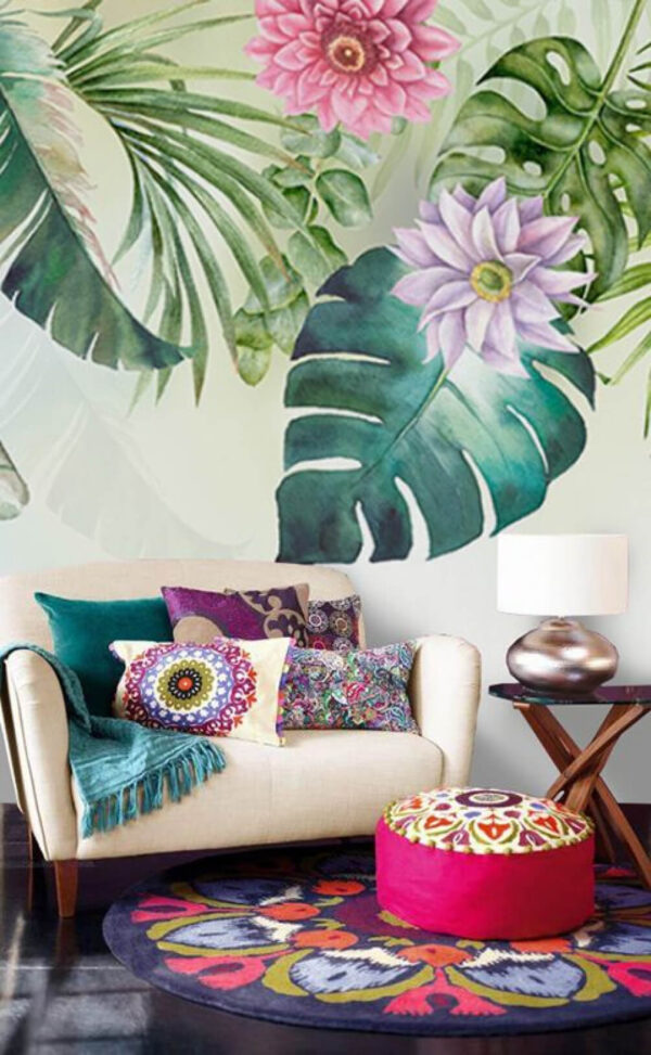 Květinová krása v zářivých barvách Fototapeta Květinová krása v zářivých barvách