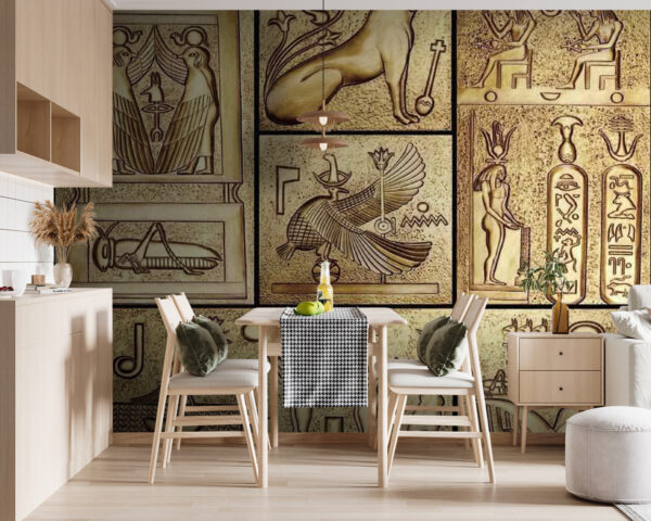 Koláž starověkých egyptských symbolů Fototapeta Koláž starověkých egyptských symbolů