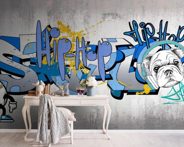 Graffiti na zdi Fototapeta Graffiti na zdi