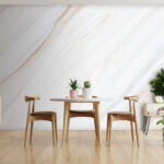 Fototapeta Bílý povrch s ptačí nohou