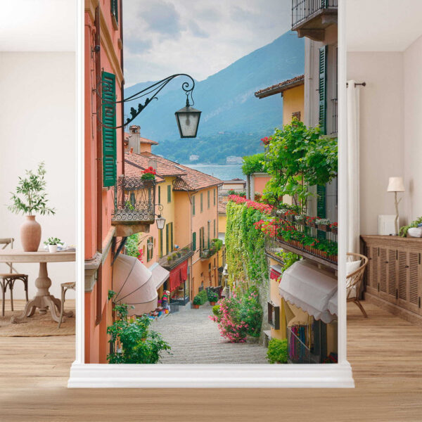 Půvabná scéna z italské vesnice Fototapeta Půvabná scéna z italské vesnice