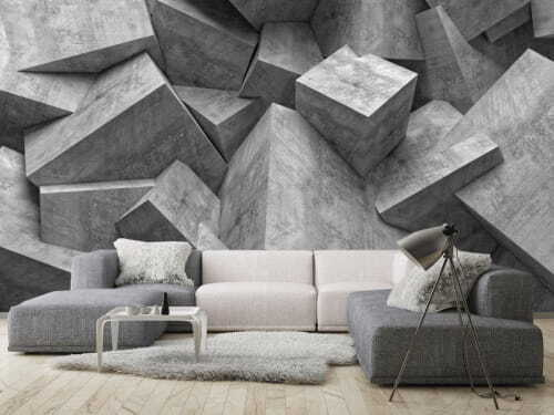 Fototapeta Fototapeta Betonové kostky vytvářejí geometrický chaos. (SKU: u56307)