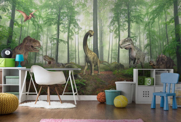 Dinosaurus v lese Fototapeta Dinosaurus v lese
