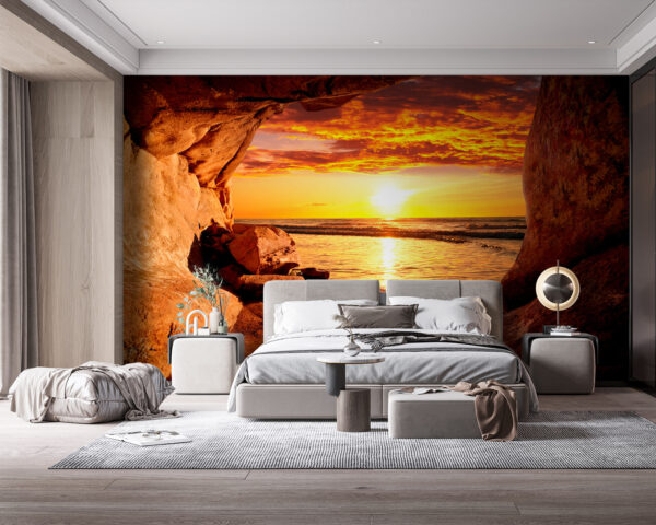 Velká skála v poušti Fototapeta Velká skála v poušti