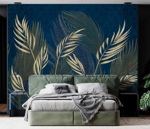 Design inspirovaný přírodou s listovým vzorem Fototapeta Design inspirovaný přírodou s listovým vzorem