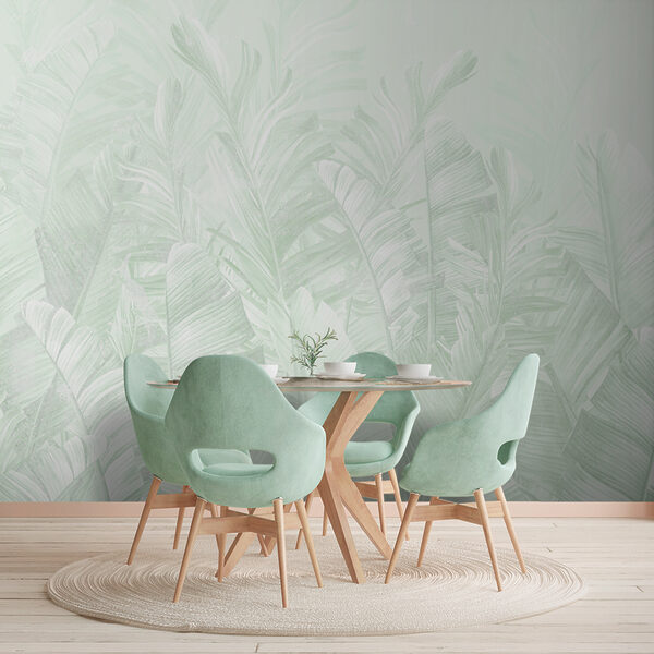 Vzor mátových listů, elegantní design Fototapeta Vzor mátových listů, elegantní design