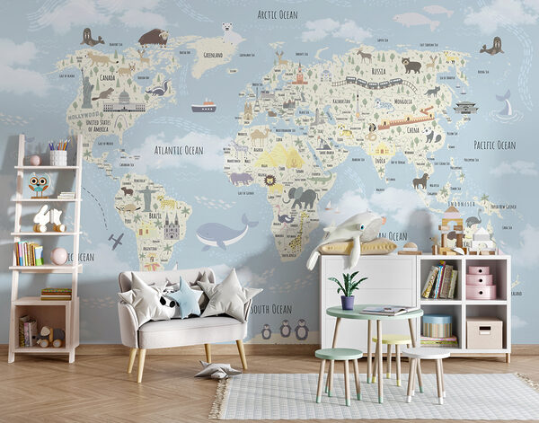 Mapa světa Fototapeta Mapa světa