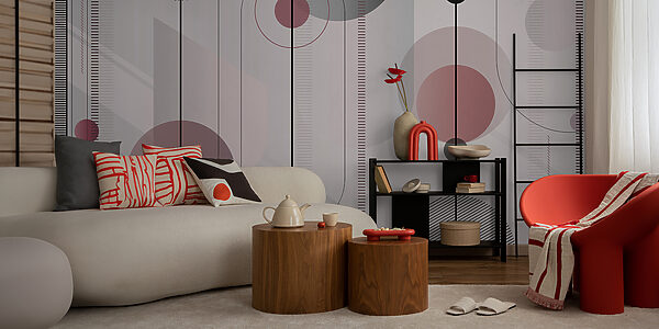 Fototapeta Abstraktní design kruhů a čar