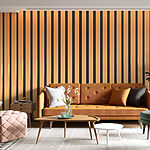 Fototapeta Černé a oranžové svislé čáry
