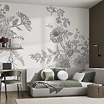 Fototapeta Složitý květinový náčrtek tužkou