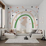 Fototapeta Fialový květ s oranžovým středem