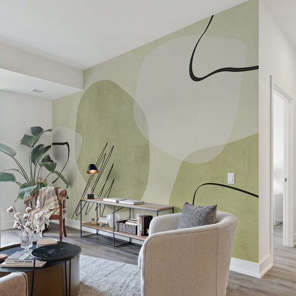 Fototapeta Černá čára na bílém povrchu