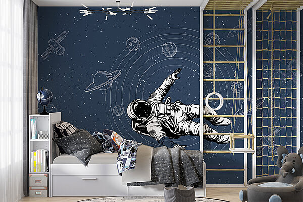 Astronaut vznášející se ve vesmíru Fototapeta Astronaut vznášející se ve vesmíru