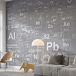 Fototapeta Bílé písmeno na šedém pozadí