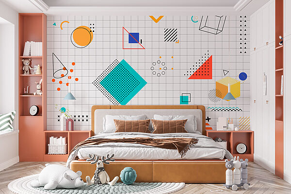 Vzor geometrických tvarů Fototapeta Vzor geometrických tvarů