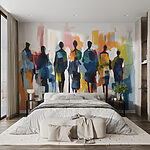 Fototapeta Skupina lidí na procházce