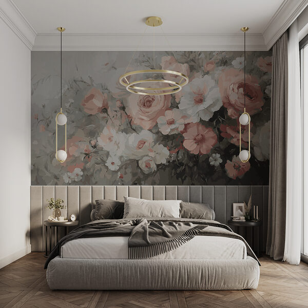 Elegantní květy v tlumených odstínech. Fototapeta Elegantní květy v tlumených odstínech.