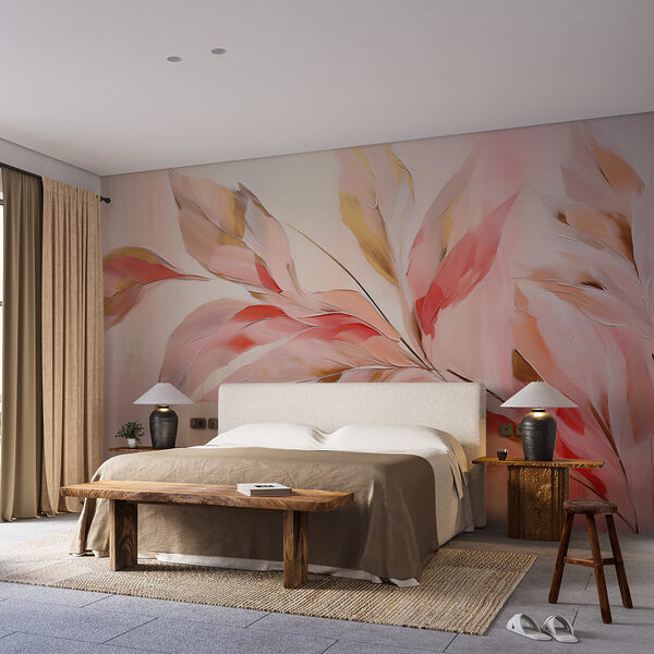 Elegantní peří v umné kaskádě Fototapeta Elegantní peří v umné kaskádě