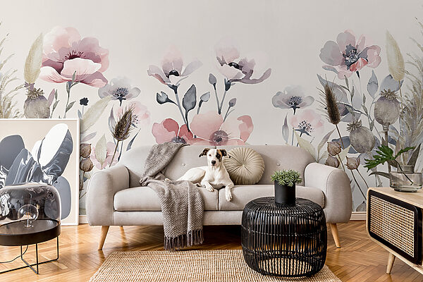 Elegantní květinový akvarel Harmonie Fototapeta Elegantní květinový akvarel Harmonie