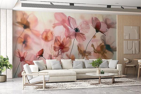 Jemný tanec zasněných květů Fototapeta Jemný tanec zasněných květů