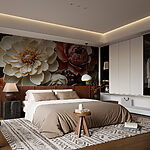 Fototapeta Wall murals Paper flowers bloom in endless elegance.