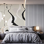 Fototapeta Wall murals Abstract Elegance in Monochrome Tones