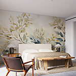 Fototapeta Wall murals Painting of leaves and branches