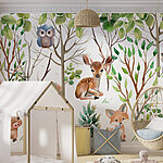 Fototapeta Skupina zvířat v lese