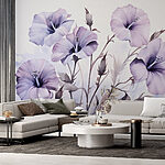 Fototapeta Malba fialových květů