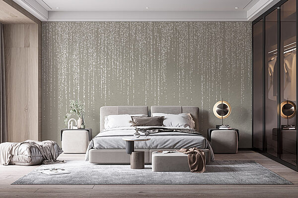 Fototapeta Bílé skvrny na šedém povrchu