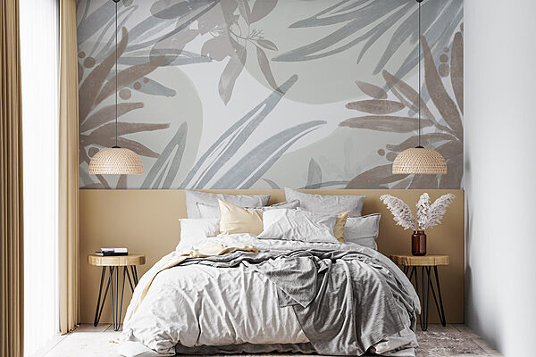 Abstraktní design listů inspirovaný přírodou Fototapeta Abstraktní design listů inspirovaný přírodou