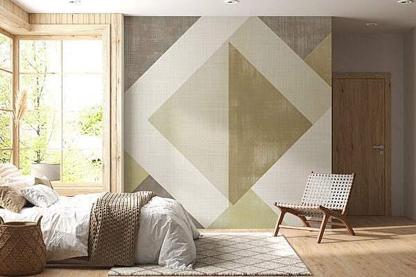 Abstraktní geometrický vzor v tlumených tónech Fototapeta Abstraktní geometrický vzor v tlumených tónech