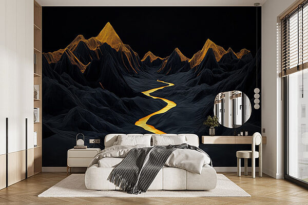 Fototapeta Řeka protékající pohořím