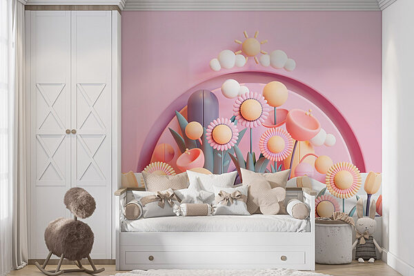 Fototapeta Fototapeta Skupina květin a rostlin (SKU: w02136)